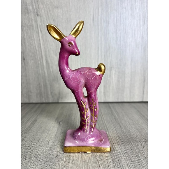 Vintage Other - Vintage 40s Art Deco Deer Figurine Collectible Home Decor Cottagecore